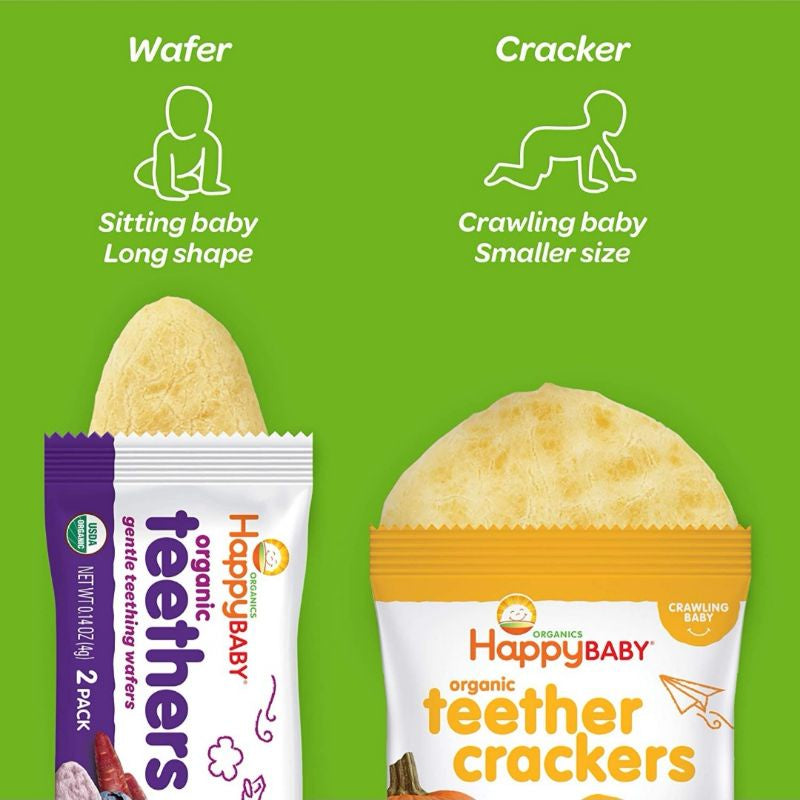 NaturalSolutions | Happy Family Organics, Organic Teethers, Gentle Wafers, Sweet Potato, Pea, Mango