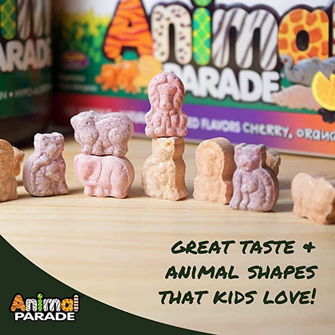 LowCostPh | NaturesPlus, Animal Parade, Kid Greenz, Vitamin C, Orange Juice, 90 Animal-Shaped Tablet