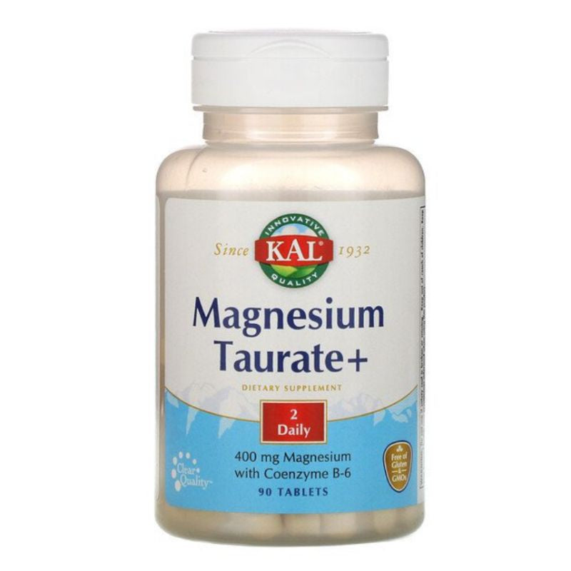 USA Onhand | KAL, Magnesium Taurate +, 400 mg, 400 mg Magnesium with Coenzyme B-6