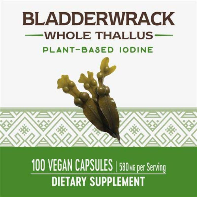 LowCostPH | Nature's Way, Bladderwrack, 580 mg, 100 Vegan Capsules plant-based to supplements.
