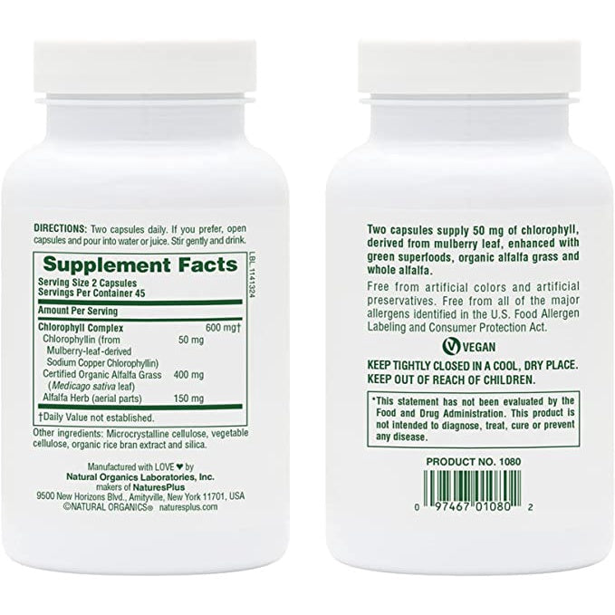 Low Cost PH | Nature Plus Chlorophyll Complex, 90 Capsules