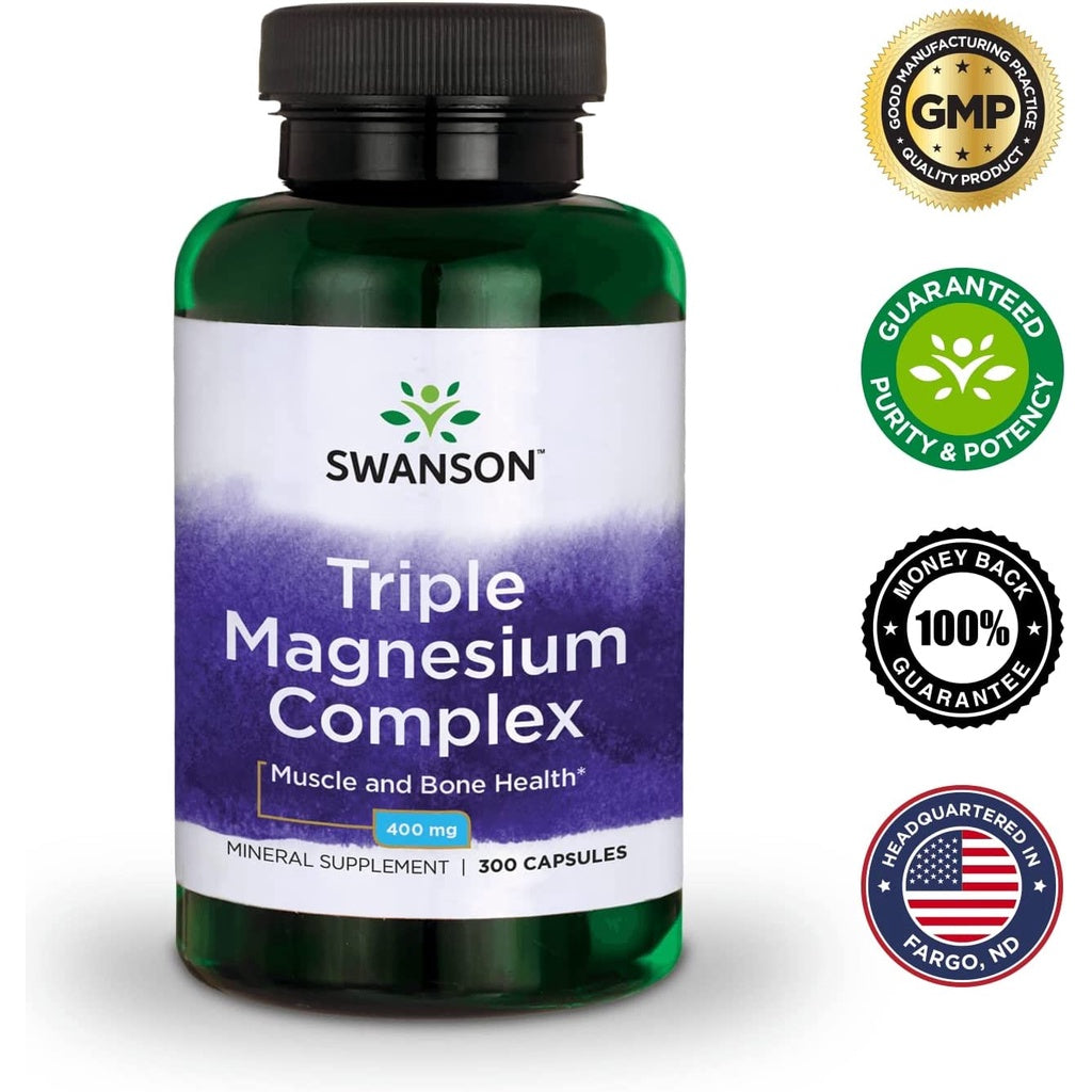 USA Onhand | Swanson Triple Magnesium Complex ( Muscle and Bone Health )