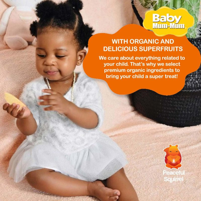NaturalSolutions | Hot Kid, Baby Mum-Mum, Gentle Teething Wafers Organic Super Teethers, Berry,Apple