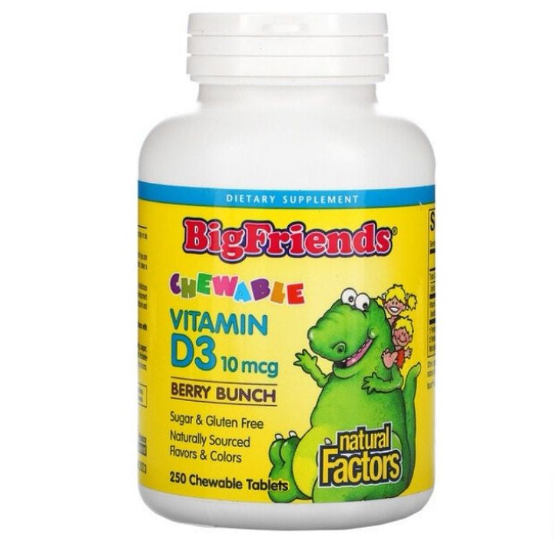 LowCostPH | Natural Factors, Big Friends, Vitamin D3, Multi-Vitamin & Minerals, Vitamin C, Magnesium