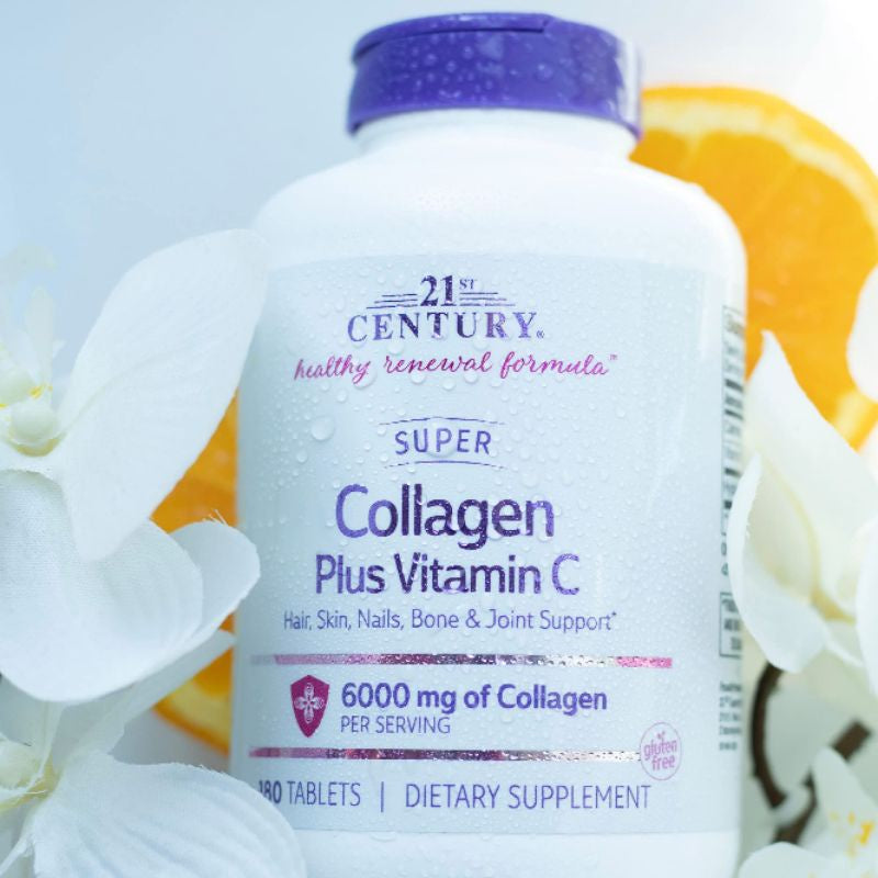 USA Onhand | 21st Century, Super Collagen Plus Vitamin C, 6,000 mg, Hair, Skin, Nails, Bone & Joint.