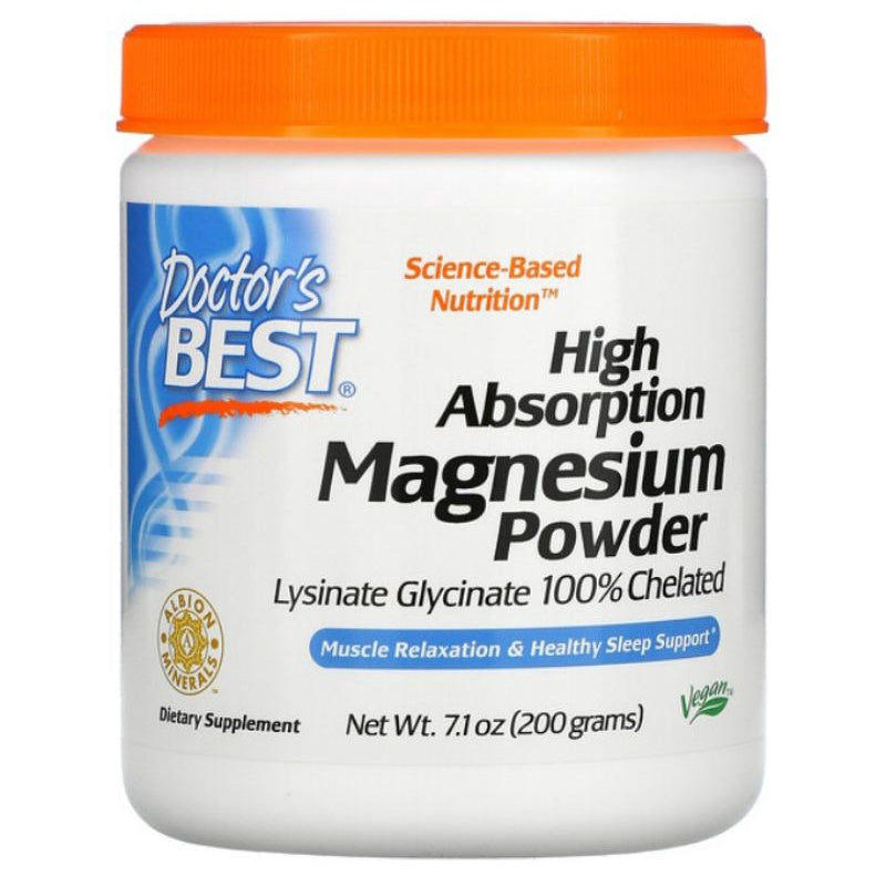 LowCostPH | Doctor's Best, High Absorption Magnesium, 100 mg, 120 | 240 Tablets | Powder, 7.1 oz