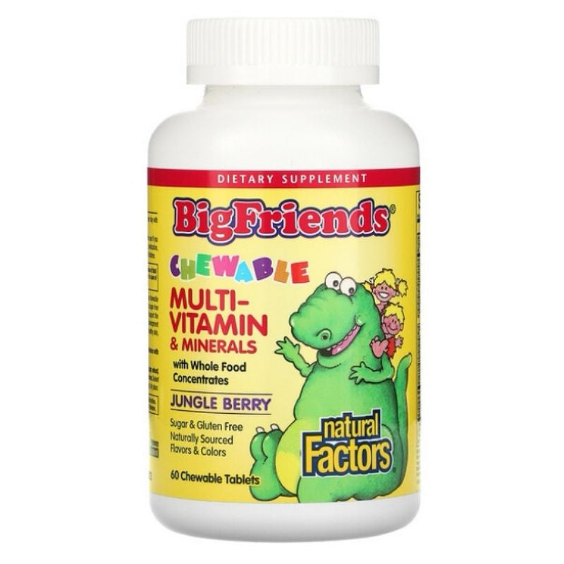 LowCostPH | Natural Factors, Big Friends, Vitamin D3, Multi-Vitamin & Minerals, Vitamin C, Magnesium