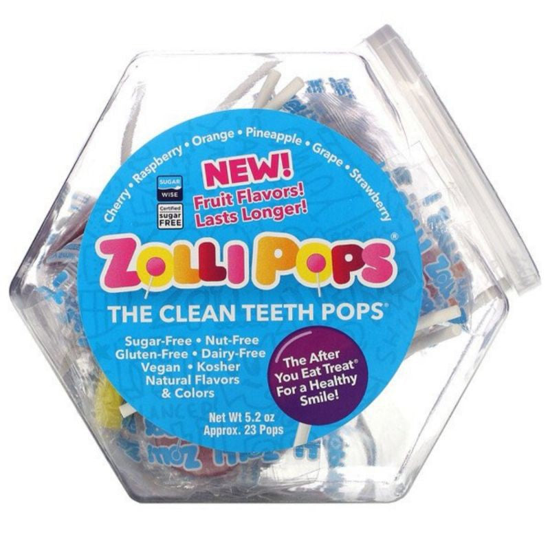 Low Cost PH | Zollipops The Clean Teeth Pops Strawberry, Orange, Raspberry, Cherry, Grape, Pineapple