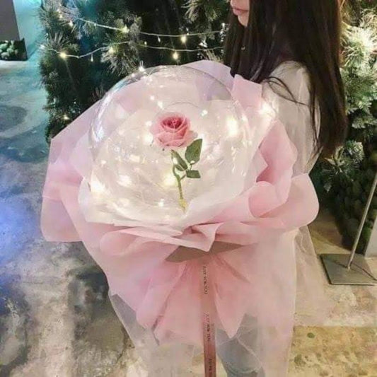 Low Cost PH | Bobo Balloon LED Rose Bouquet Bobo Luminous Balloons Gift Wedding Birthday Party Gift