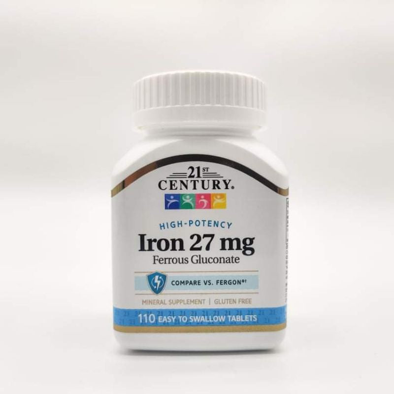 USA Onhand | 21st Century, Iron 65 mg, Iron 27 mg, Slow Release Iron Dietary Supplements.