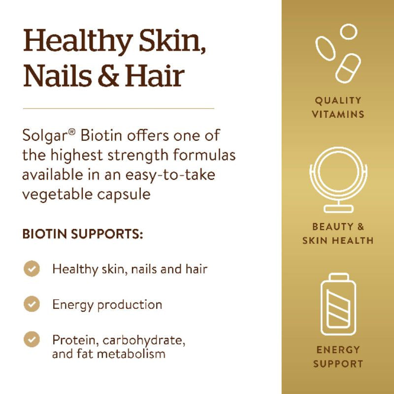 Low Cost PH | Solgar, Super High Potency Biotin, 10,000/5000/300 mcg, Vegetable Capsules