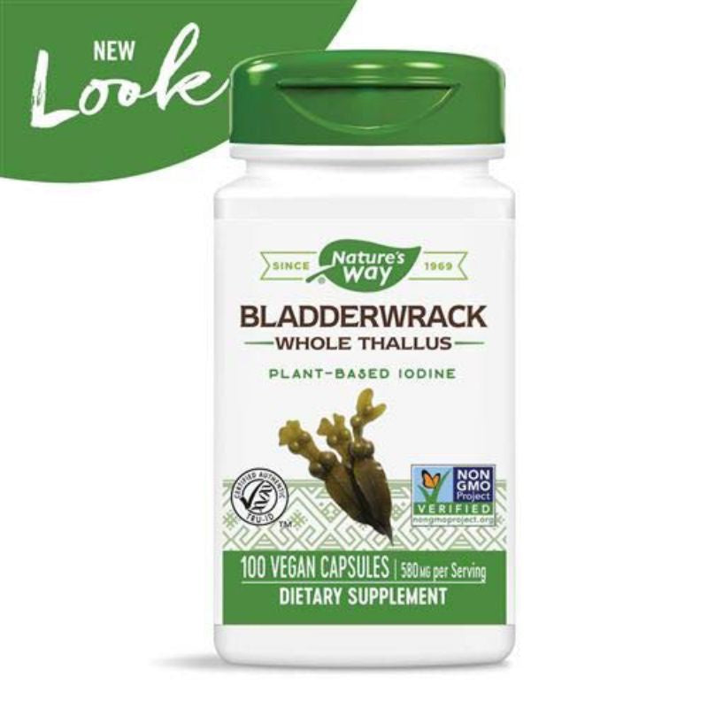 LowCostPH | Nature's Way, Bladderwrack, 580 mg, 100 Vegan Capsules plant-based to supplements.
