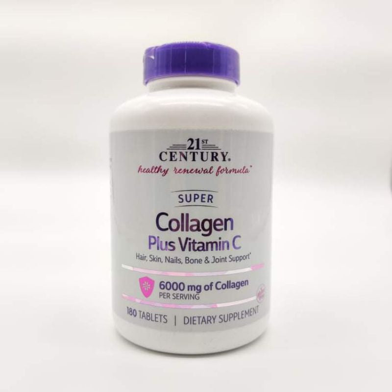 USA Onhand | 21st Century, Super Collagen Plus Vitamin C, 6,000 mg, Hair, Skin, Nails, Bone & Joint.
