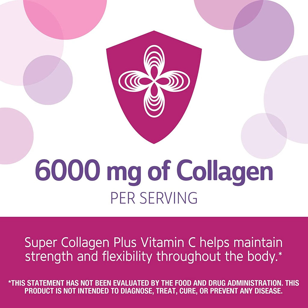 USA Onhand | 21st Century, Super Collagen Plus Vitamin C, 6,000 mg, Hair, Skin, Nails, Bone & Joint.