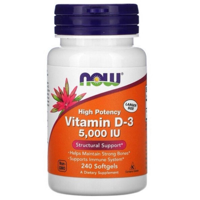 Low Cost PH | NOW, High Potency Vitamin D3, Helps Maintain Strong Bones Supports Immune System