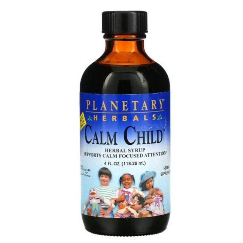 LowCostPH | Planetary Herbals, Calm Child, 440 mg, 150 Tablets/ Herbal Syrup, 4 fl oz (118.28 mL)