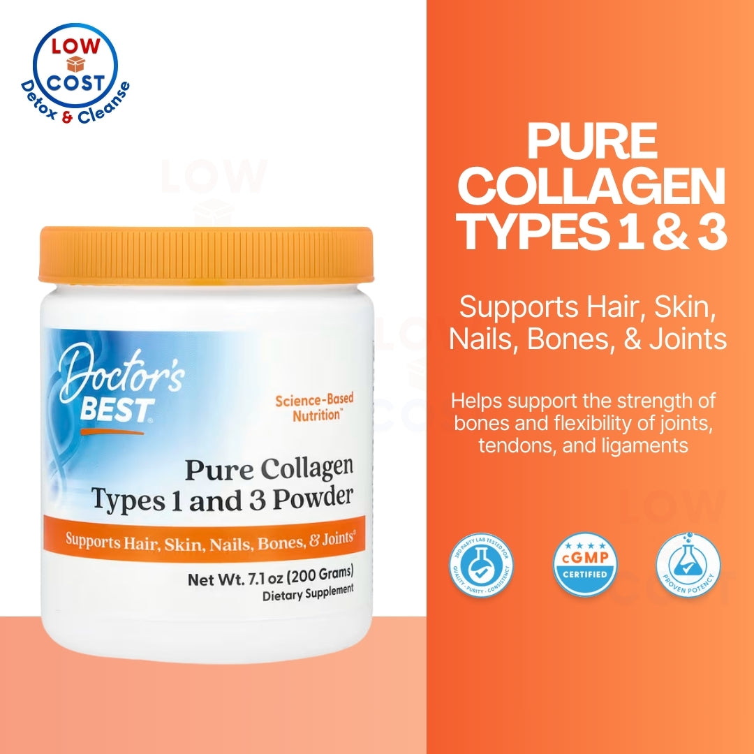LowCostPh | Doctor's Best, Lake Avenue Nutrition, Collagen Types 1 and 3 with Peptan and Vitamin C,