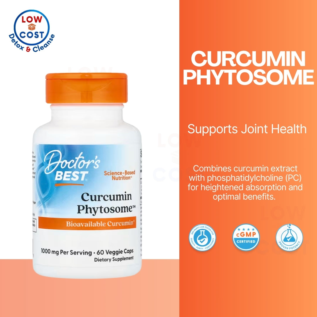 LowCostPH | Doctor's Best Curcumin Phytosome with Meriva, 500 mg, 180 Veggie Caps