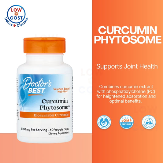 LowCostPH | Doctor's Best Curcumin Phytosome with Meriva, 500 mg, 180 Veggie Caps