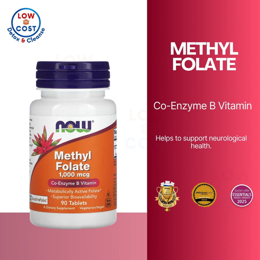 LowCostPH | NOW Foods, Methyl Folate 1,000 mcg ( Supports Mood, Cognitive Function & Heart Health )