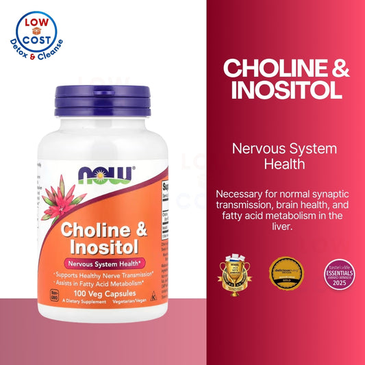 LowCostPH | NOW Foods, Choline & Inositol ( Nervous System Health & Mood and Emotional Balance )