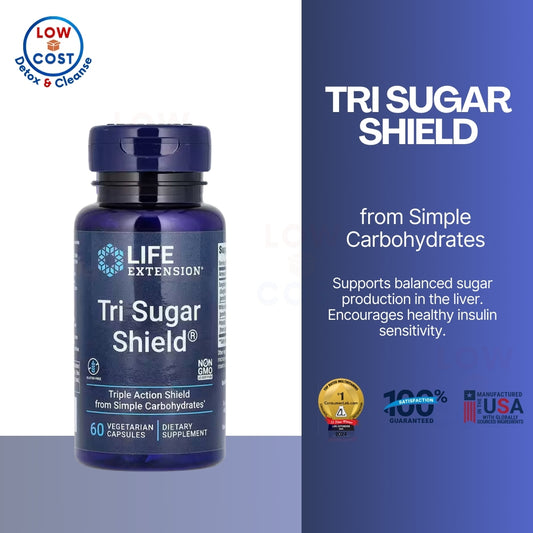 LowCostPH | Life Extension, Tri Sugar Shield, Advanced Appetite Suppress Nature's Way Blood Sugar.