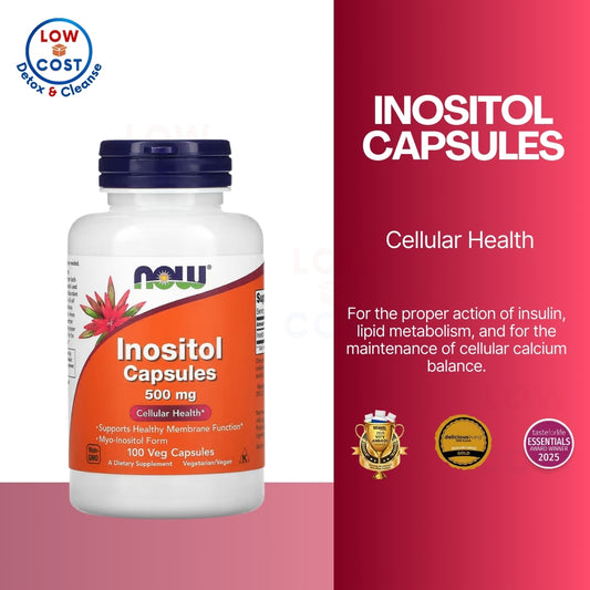 LowCostPH | NOW Foods, Inositol Capsules ( Supports Healthy Membrane Function & Cellular Health )