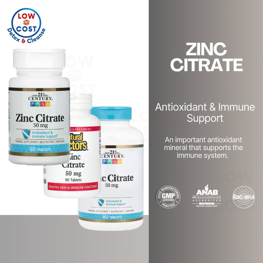 LowCostPH | Natural Factors, Nature's Way, 21st Century, Zinc Citrate, Zinc Lozenges, Zinc Chelate,