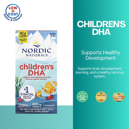 LowCostPH | Nordic Naturals Childrens DHA Xtra Ages 3-6 Berry Babys DHA. Brain Development Support