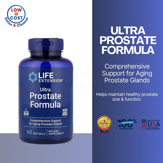 Low Cost PH | Life Extension, Ultra Prostate Formula, PalmettoGuard Neetle Root, Male Vascular