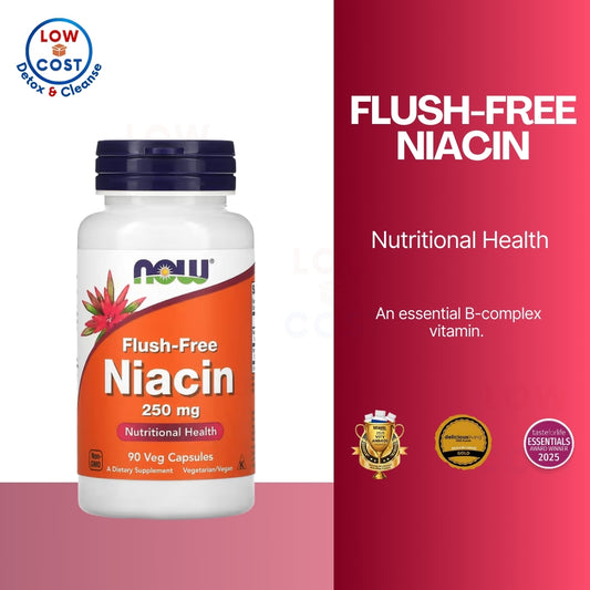 LowCostPH | NOW Foods, Flush-Free Niacin, 250 mg 90 Veg Capsules ( Supports Cardiovascular Health )