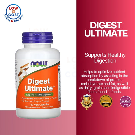 LowCostPH | NOW Foods, Digest Ultimate, 120 Veg Capsules ( Supports Healthy Digestion )