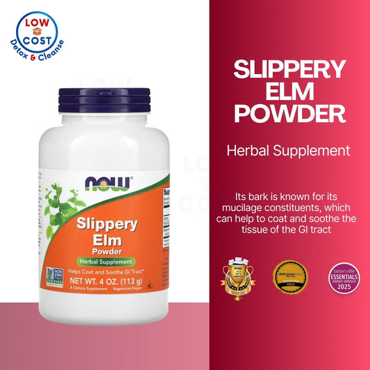 LowCost PH| NOW Foods, Slippery Elm Powder, 4 oz (113 g)
