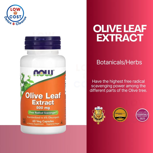 LowCost PH| NOW Foods, Olive Leaf Extract, 500 mg, 60 Veg Capsules