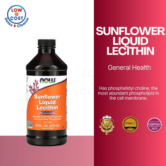 LowCostPH| NOW Foods, Sunflower Lecithin, 1,200 mg, & Liquid Lecithin Phosphatidyl Choline