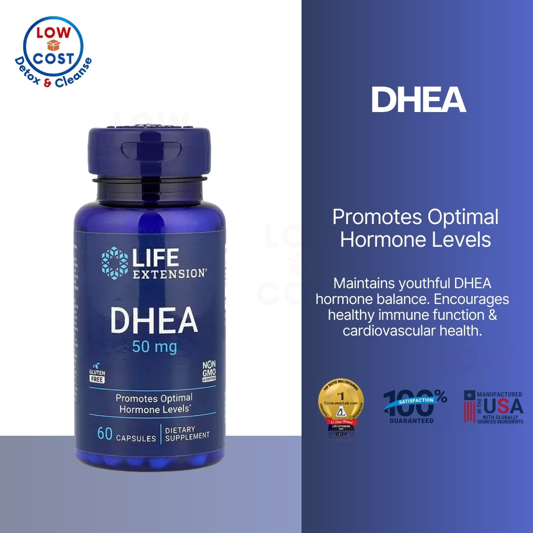 LowCostPH| Life Extension, DHEA, 50 mg, 60 Capsules