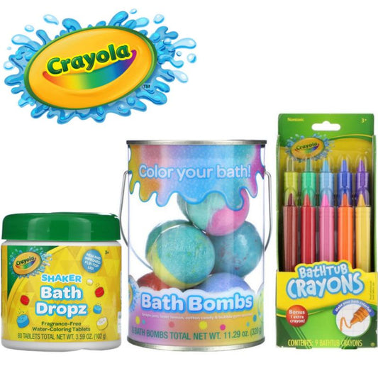 USA Onhand | Crayola, Shaker Bath Dropz, 3+, Fragrance-Free, 60 Tablets, 3.59 oz (102 g)