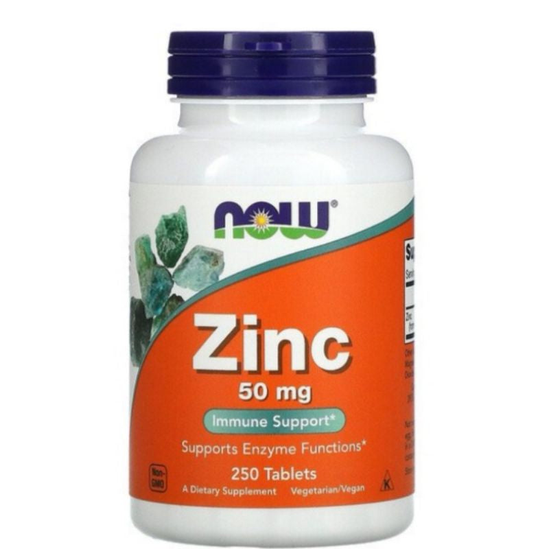 LowCostPh | NOW Foods, Zinc, 50 mg, 250 Tablets | Zinc Glycinate, 50 mg, 120 Softgels