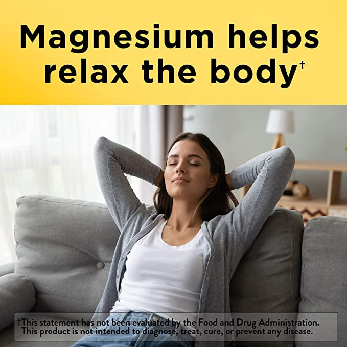 USA Onhand | Nature Made, Magnesium, Supports Nerve, Heart & Bone Health Supports Muscle Relaxation