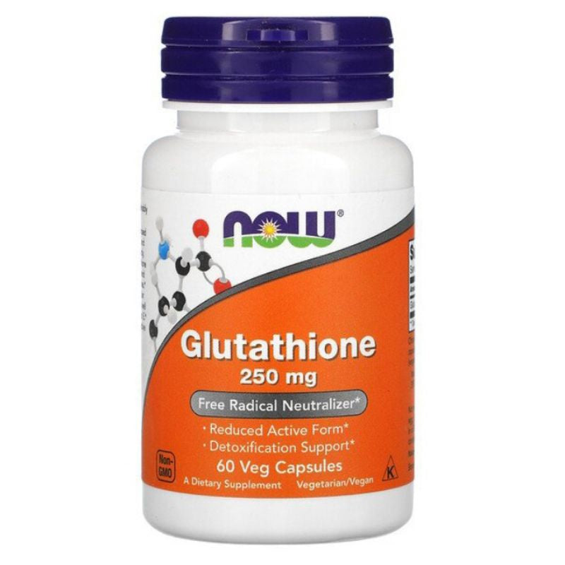 LowCostPh | NOW Foods, Glutathione, 500 mg, 250 mg,  60 Veg Capsules, Free Radical Neutralizer