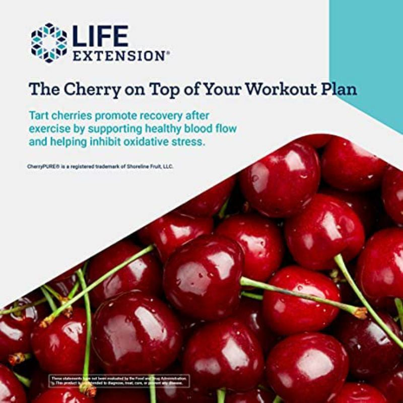LowCostPH | Life Extension, Tart Cherry, Uric Acid Control, 60 Vegetarian Capsules | Solaray Cleanse