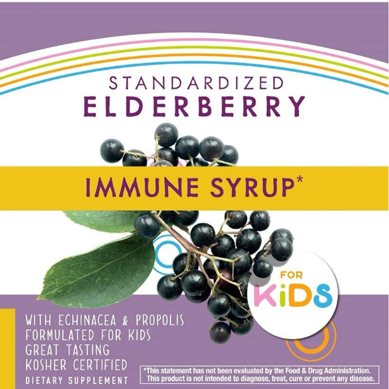 LowCostPh | Nature's Way, Sambucus for Kids, Standardized Elderberry, Immune Syrup, 120 | 240 ml
