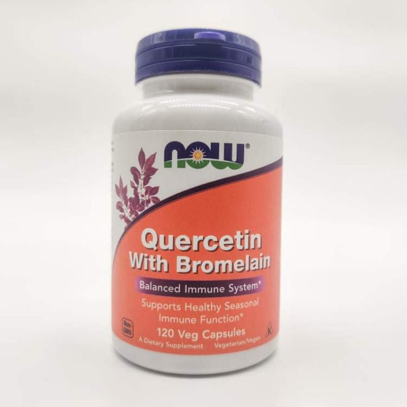 USA Onhand | Now, Quercetin with Bromelain 120 and 240 capsules