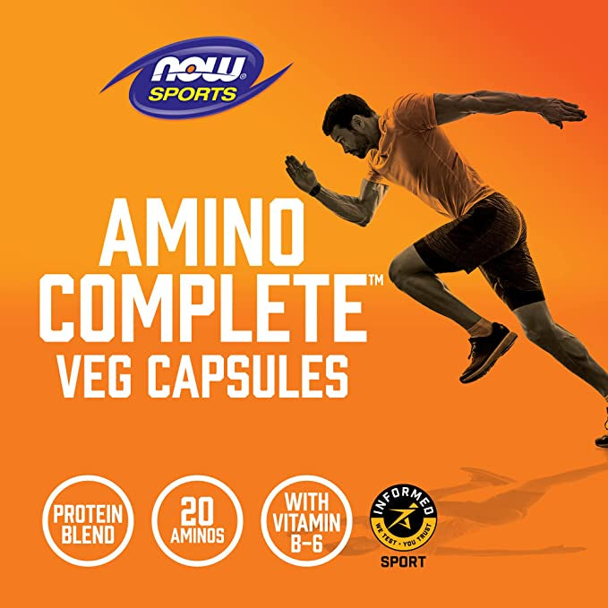 LowCostPH | Now foods, Sports, Amino Complete, 360 Veg Capsules, Pre & Post Workout Recovery