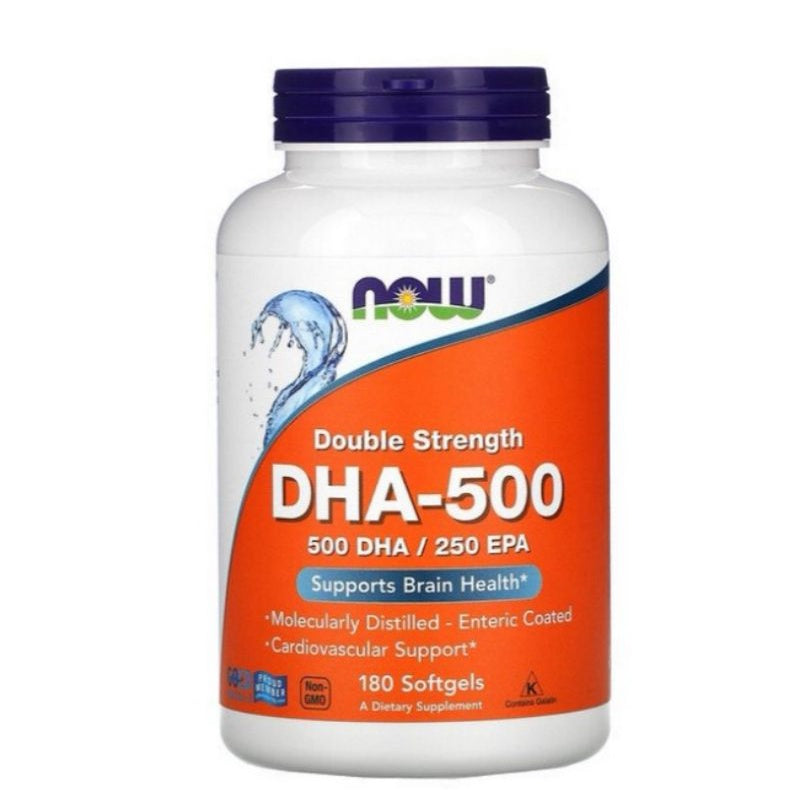 LowCostPH | Now, DHA-500/EPA-250, Double Strength, 180 Softgels Double Strength500 DHA EPA