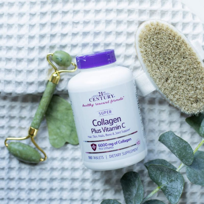 USA Onhand | 21st Century, Super Collagen Plus Vitamin C, 6,000 mg, Hair, Skin, Nails, Bone & Joint.