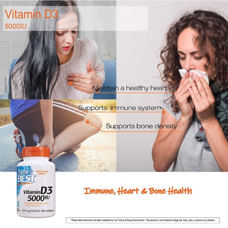 LowCostPH | Doctor's Best, Vitamin D3 ( Bone, Joint & Cartilage )