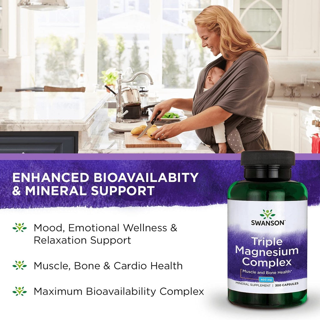 USA Onhand | Swanson Triple Magnesium Complex ( Muscle and Bone Health )