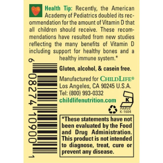 USA Onhand | ChildLife Essentials Vitamin D3 ( Bone, Joint & Cartilage )