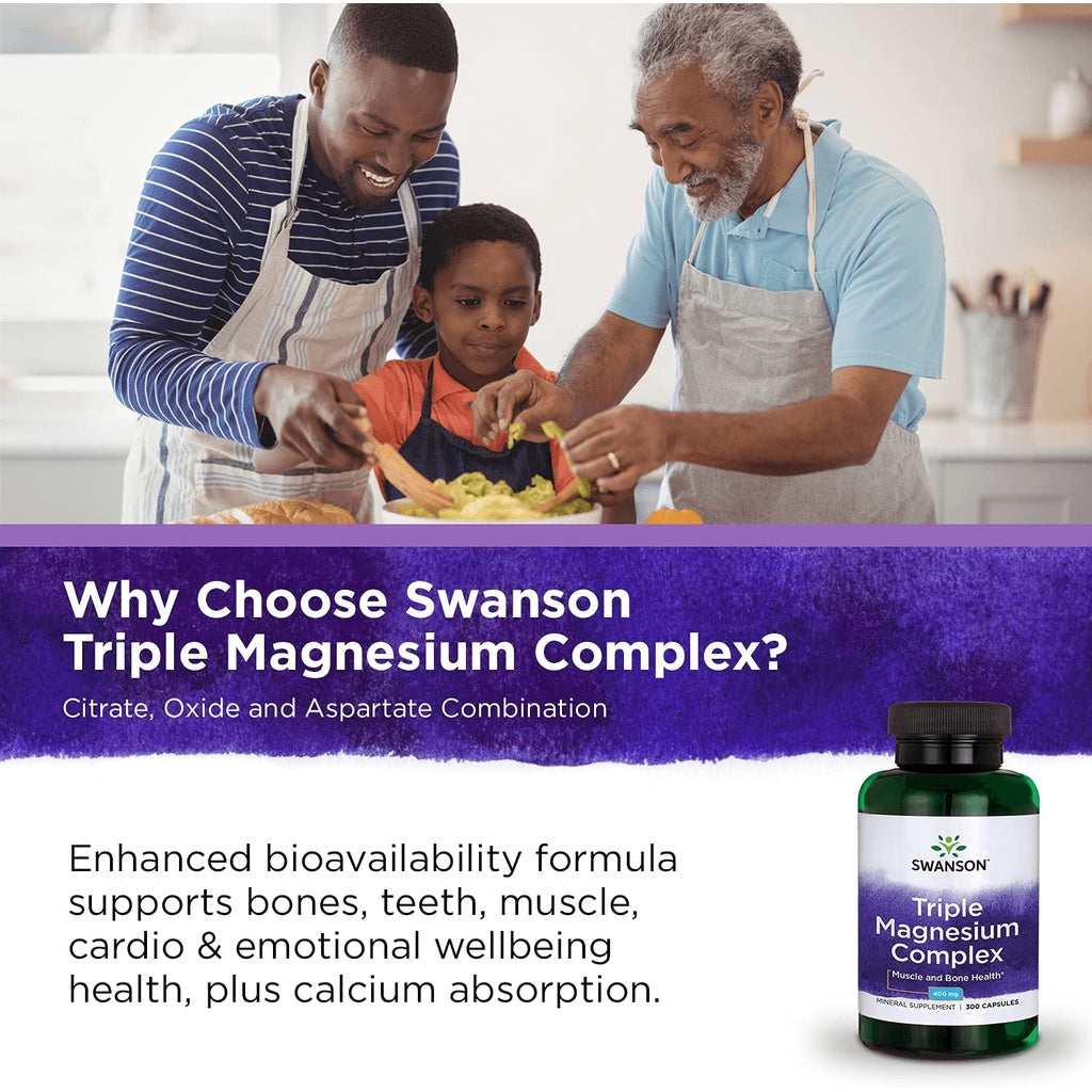 USA Onhand | Swanson Triple Magnesium Complex ( Muscle and Bone Health )